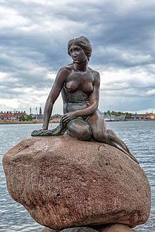 The Little Mermaid Bronze Statue by Edvard Eriksen